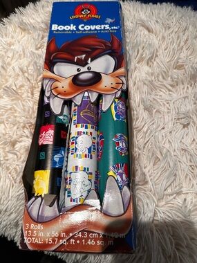 Warner Bros. Looney Tunes Book Covers - Blue, Orange, Black